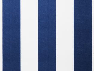 Lona de repuesto Rayas azules y blancas en poliéster con faldón para toldo de 3m x 2.5m